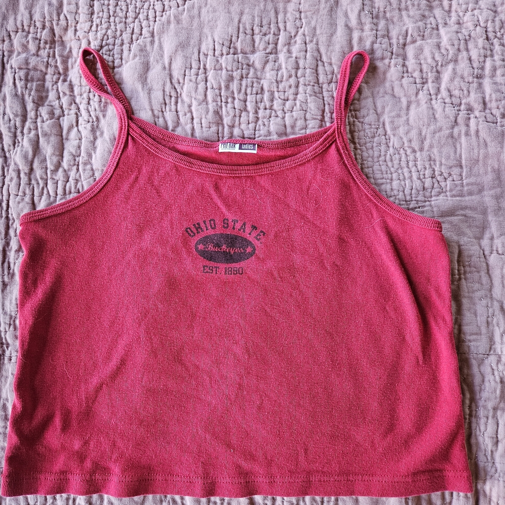 Ohio State Women's Tank Top in Vibrant Red